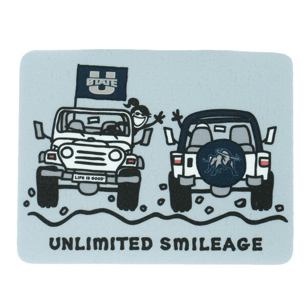 unlimited smileage utah state sticker